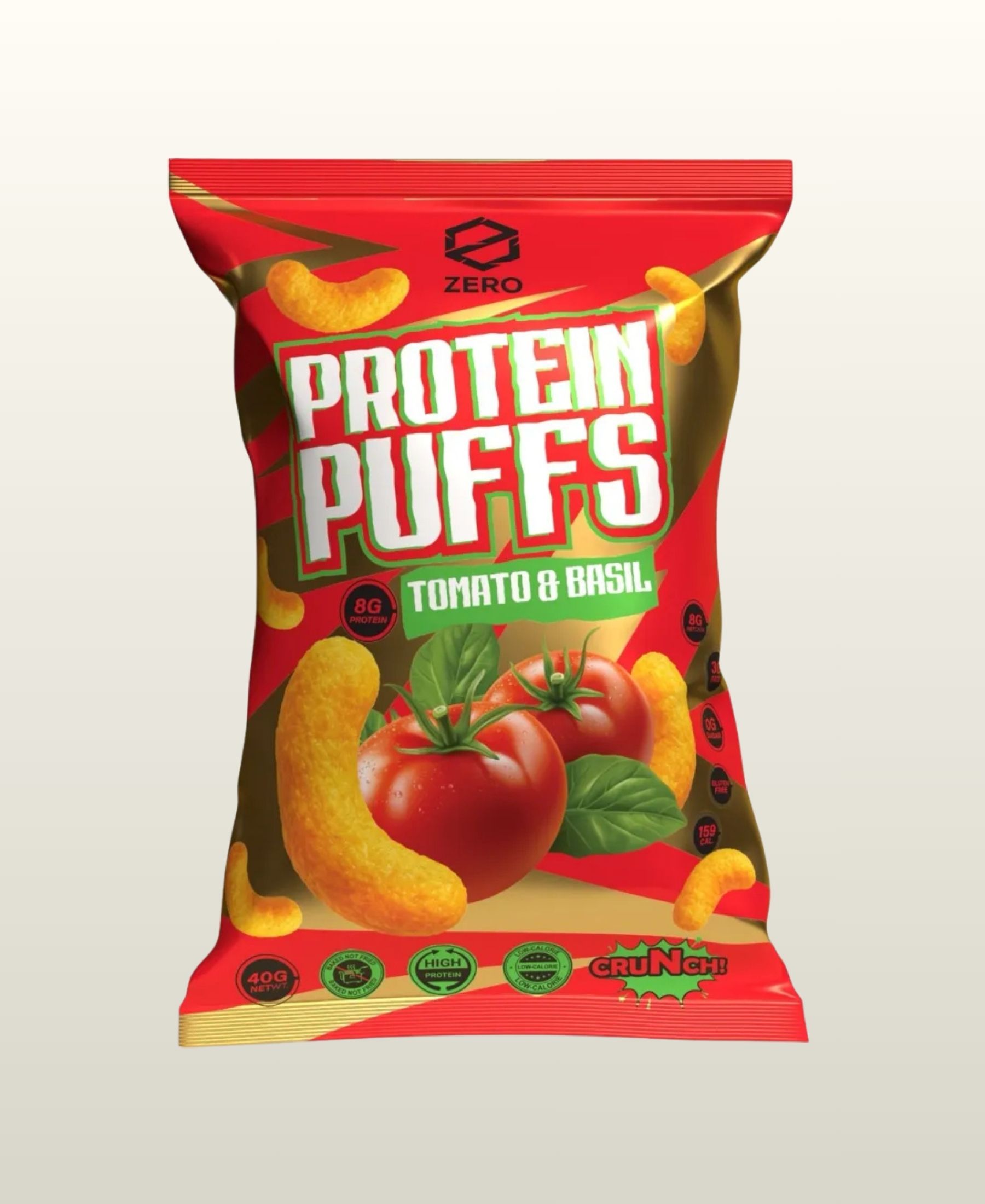 Zero Protein Puffs Tomato & Basil 40G
